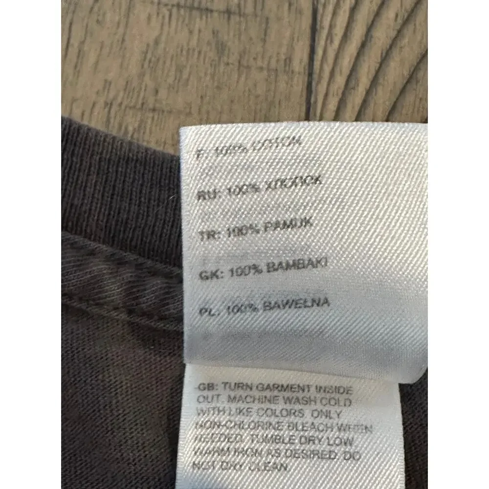 The North Face Men's XXL Short Sleeve T-Shirt Brown Yellow Logo Graphic Tee